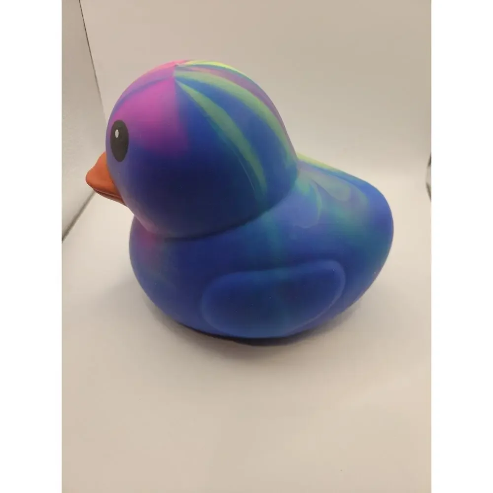 Squeeezy Jumbo Squeezy Duck Tie-Dye Pink Squishy Stress Relief Toy New With Tags